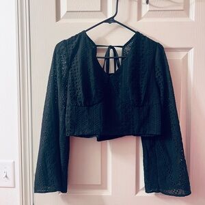 Versona Black Lace Blouse